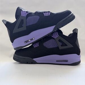 Jordan Black and Purple Sneakers